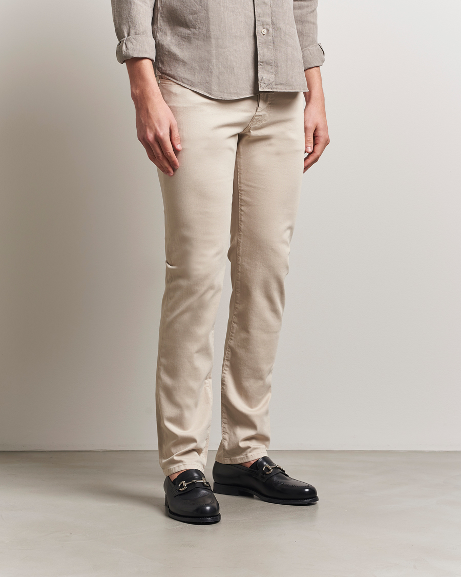 Men | Trousers | Jacob Cohën | Bard Slim Fit 5-Pocket Pants Almond