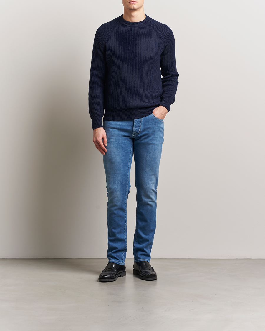 Men | Jeans | Jacob Cohën | Bard Slim Fit Stretch Vintage Jeans Medium Blue