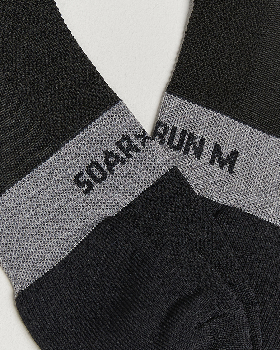 Men | Underwear & Socks | SOAR Running | Crew Run Sock Black