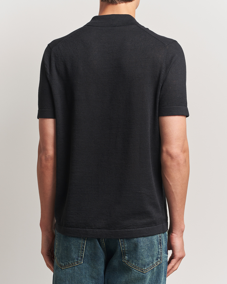 Men | Polo Shirts | LES DEUX | Emmanuel Knit Polo Black