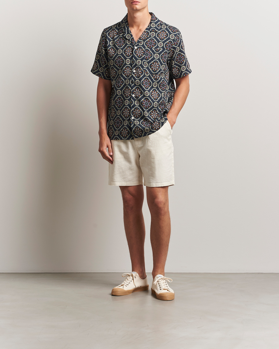 Men | Shorts | LES DEUX | Otto Linen Shorts Ivory