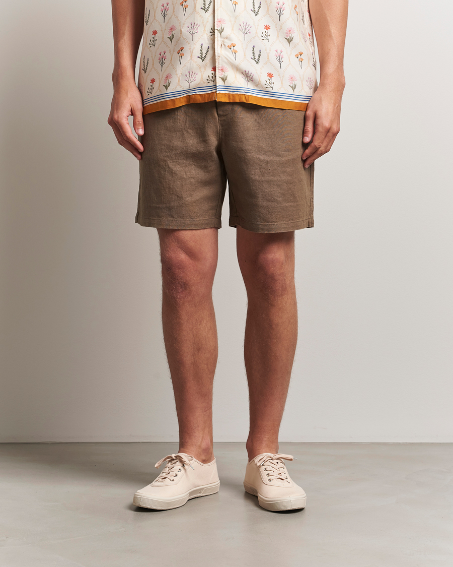 Men | Shorts | LES DEUX | Otto Linen Shorts Cub