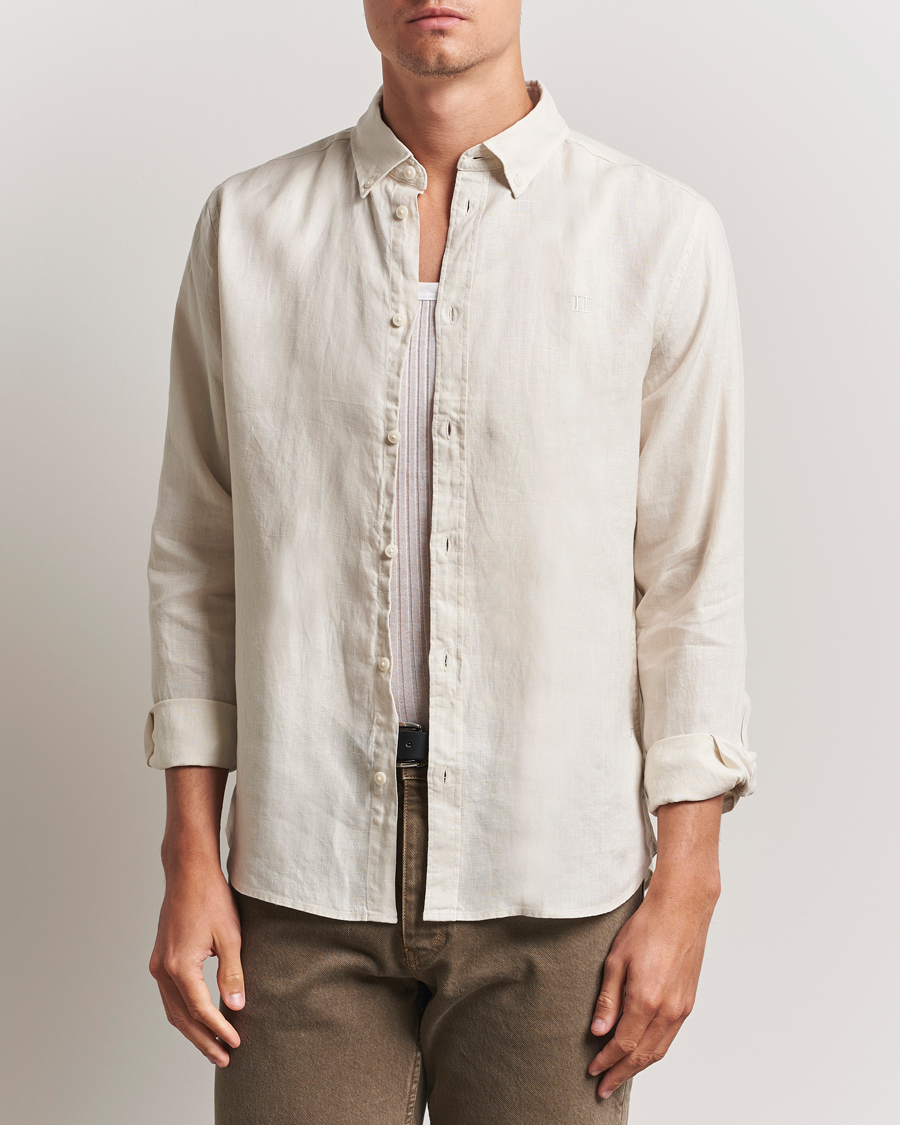 Men | Shirts | LES DEUX | Konrad Linen Shirt Ivory