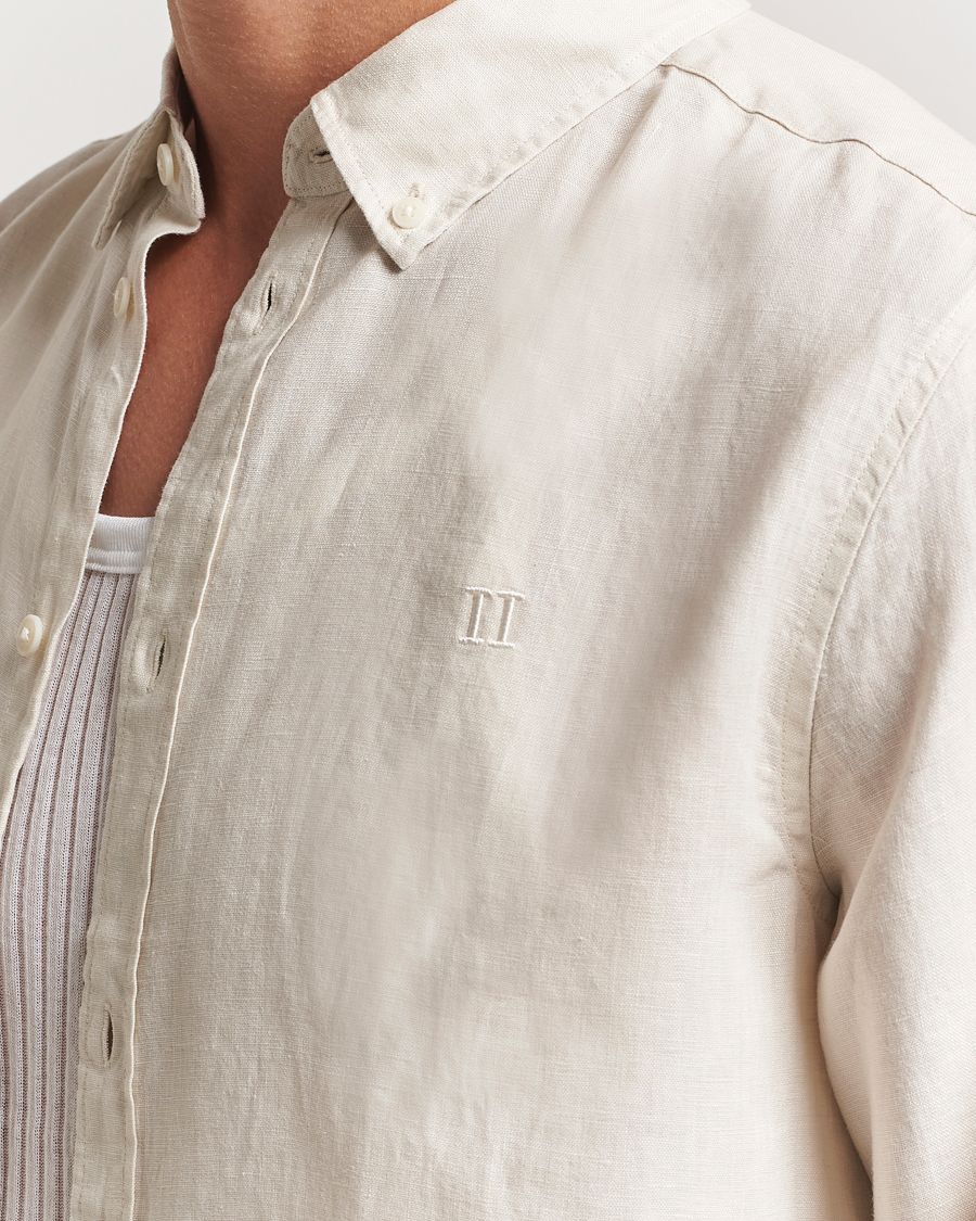Men | Shirts | LES DEUX | Konrad Linen Shirt Ivory