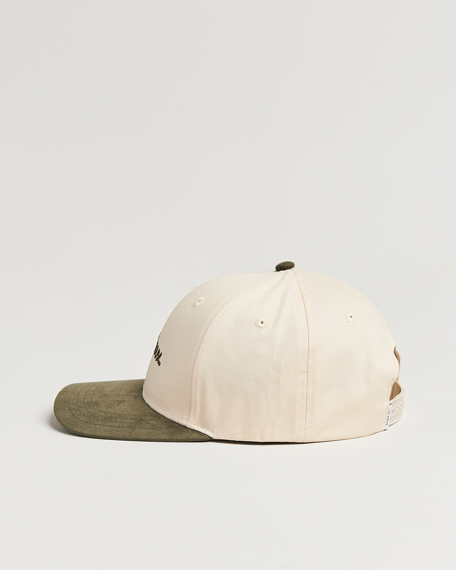 Men | Hats & Caps | LES DEUX | Brad Contrast Suede Baseball Cap Ivory