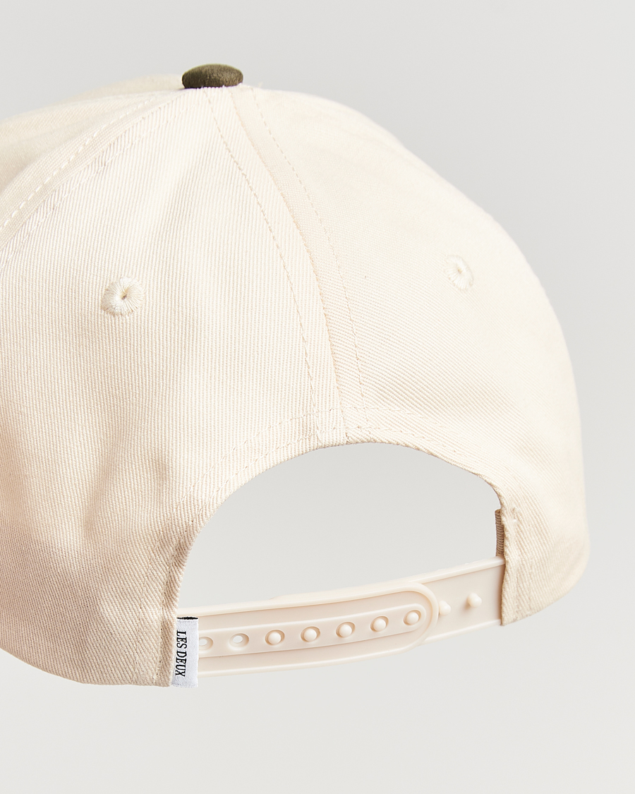 Men | Hats & Caps | LES DEUX | Brad Contrast Suede Baseball Cap Ivory