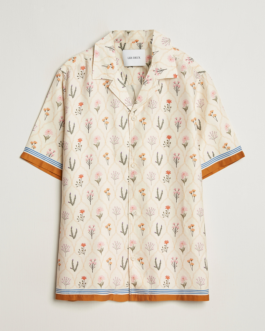 Men | Shirts | LES DEUX | Lucas AOP Wild Flower Shirt Ivory
