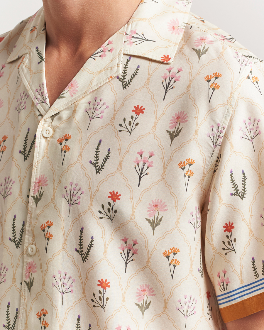 Men | Shirts | LES DEUX | Lucas AOP Wild Flower Shirt Ivory