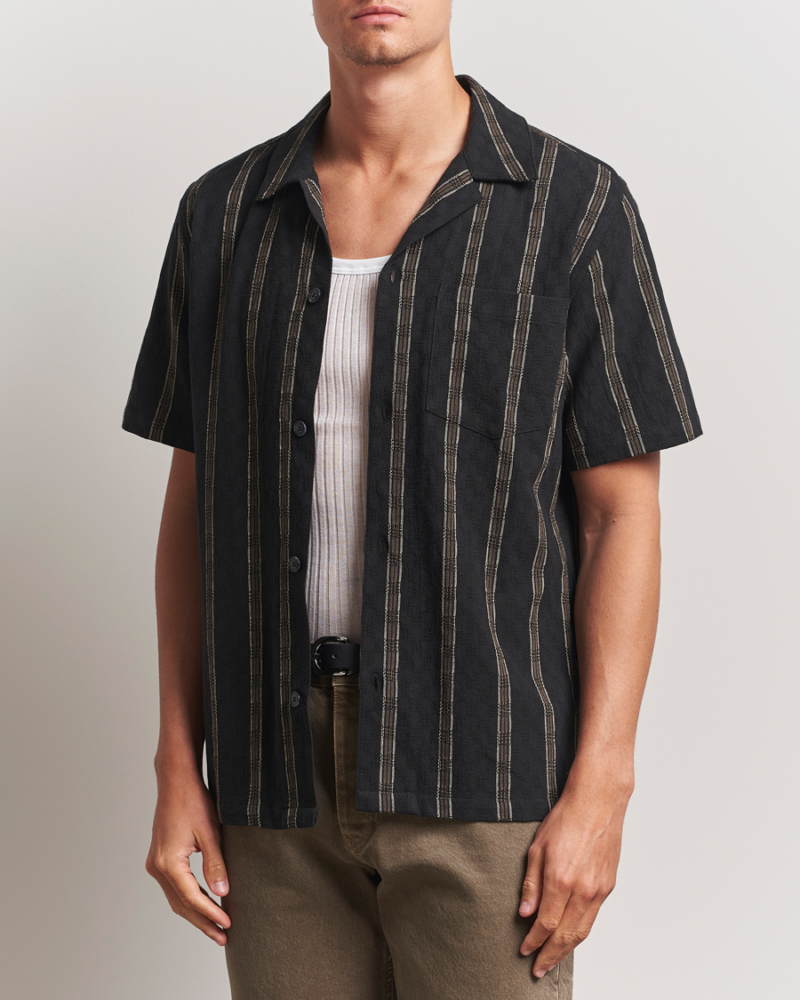 Men | Shirts | LES DEUX | Lucas Check Dobby Shirt Black