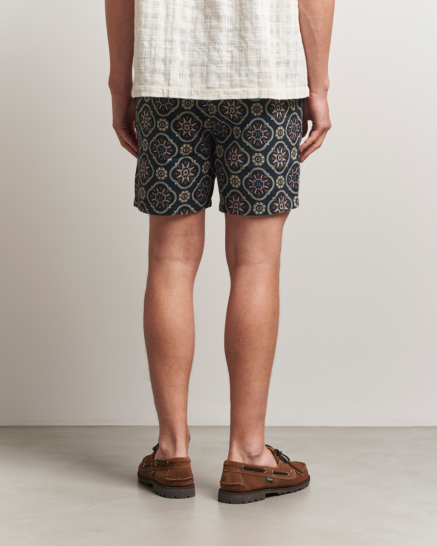 Men | Shorts | LES DEUX | Otto AOP Tapestry Shorts Dark Navy
