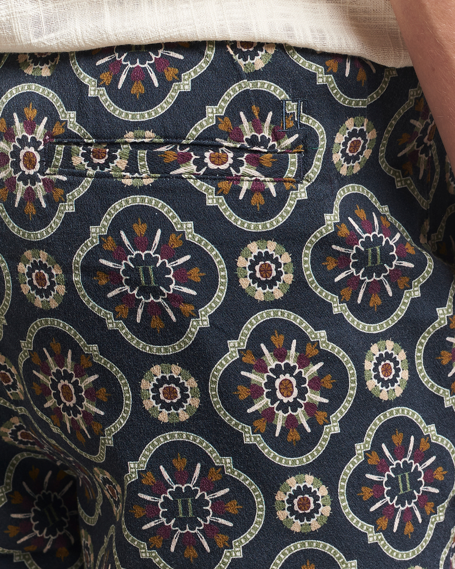 Men | Shorts | LES DEUX | Otto AOP Tapestry Shorts Dark Navy