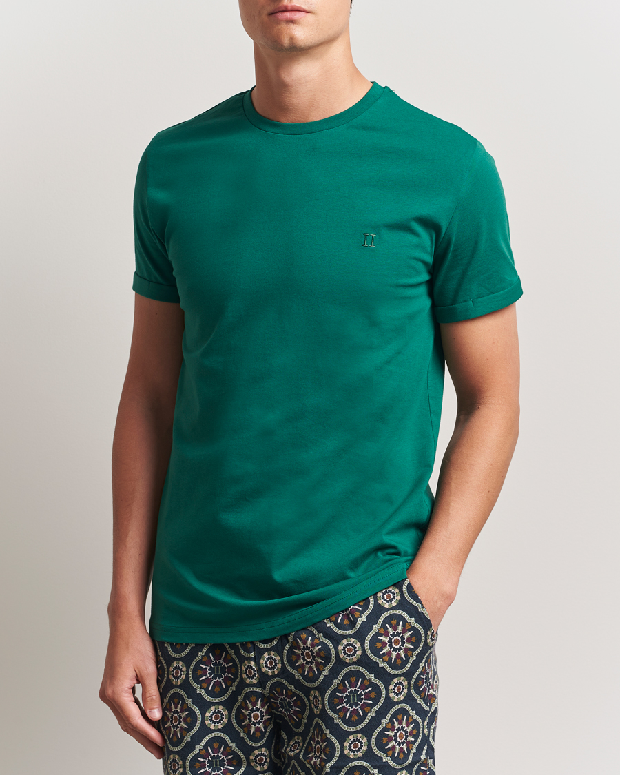 Men | T-Shirts | LES DEUX | Norregaard Contrast T-Shirt Evergreen