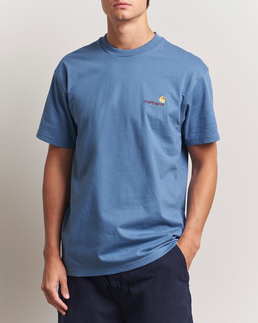 Men | T-Shirts | Carhartt WIP | American Script Short Sleeve T-Shirt Sorrent