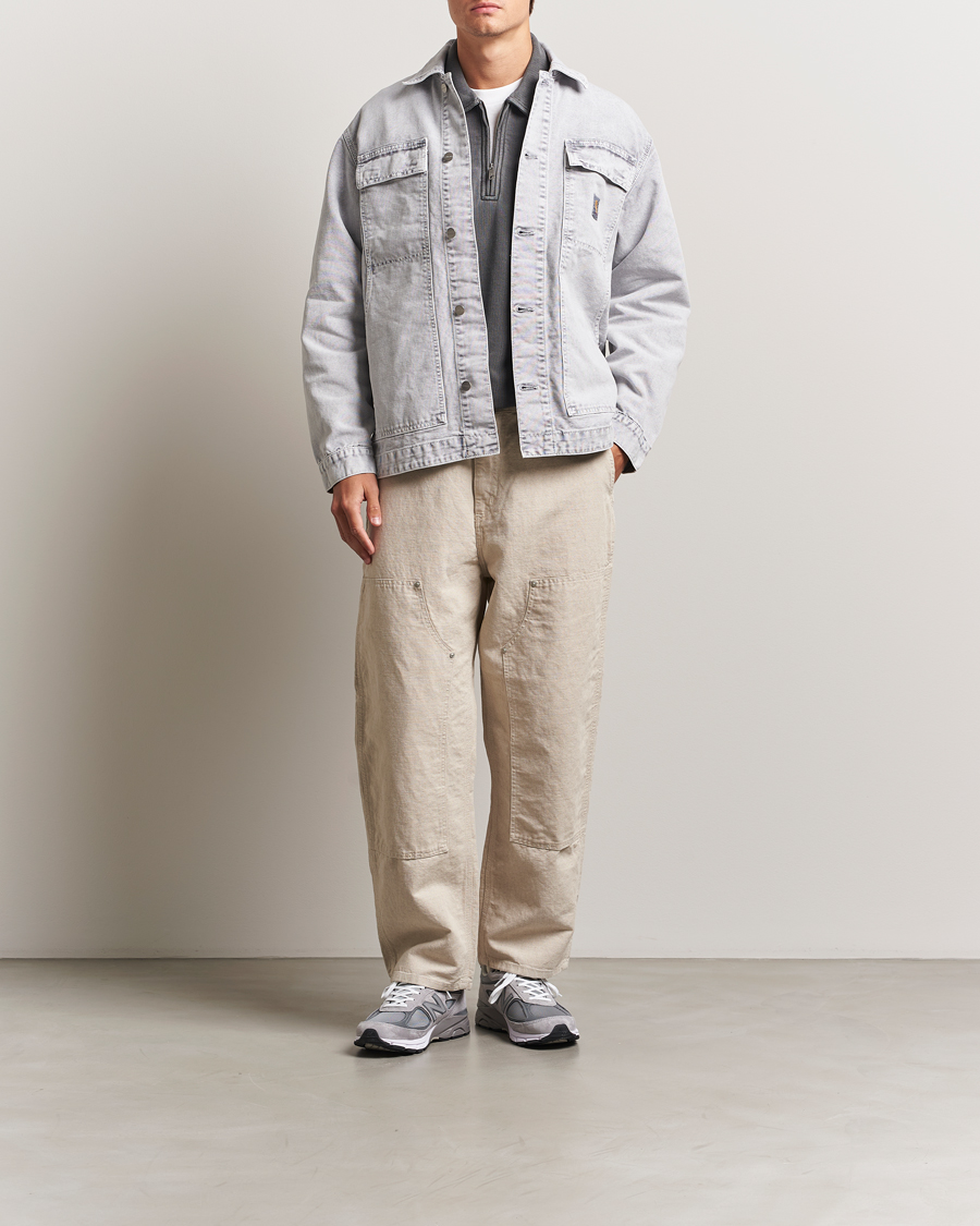 Men | Trousers | Carhartt WIP | Walter Double Knee Cotton/Linen Pant Natural