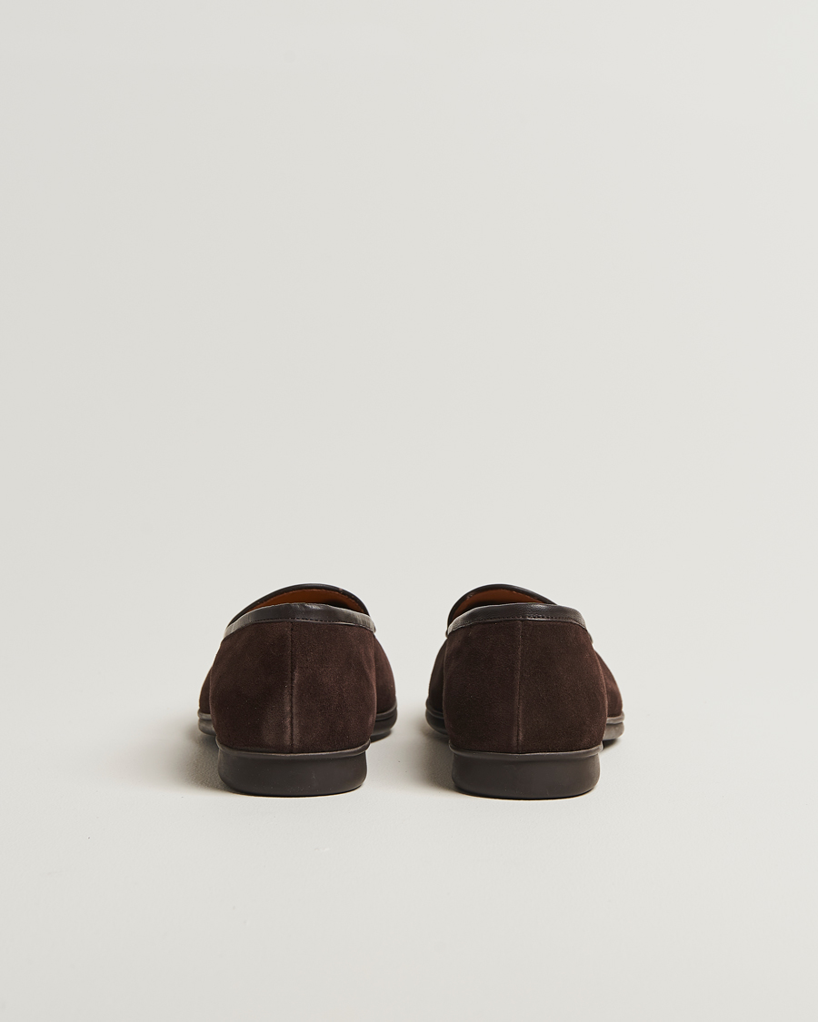Men | Loafers | Myrqvist | Ängby Walker Loafer Dark Brown Suede