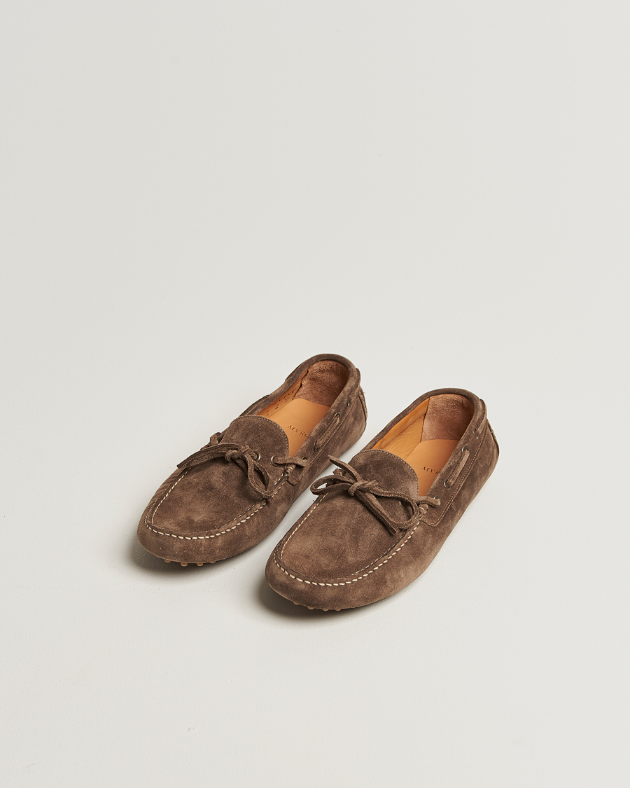 Men | Moccasins | Myrqvist | Tofta Car Shoe Taupe Suede