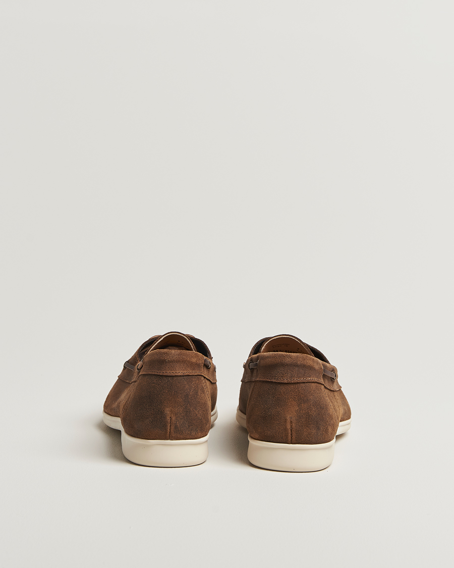 Men | Boat Shoes | Myrqvist | Sandhamn Boat Shoe Waxed Chestnut Suede