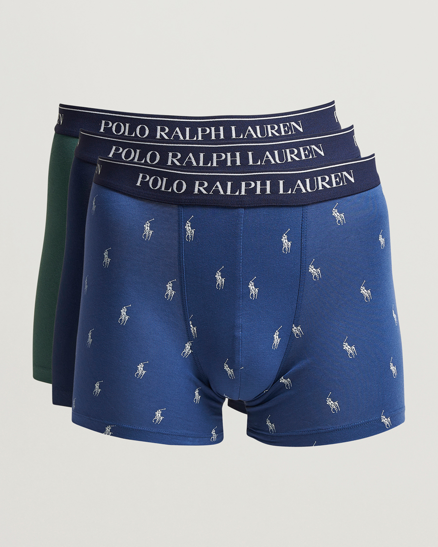 Men | Underwear & Socks | Polo Ralph Lauren | 3-Pack Boxer Briefs Navy/Pine/Old Royal