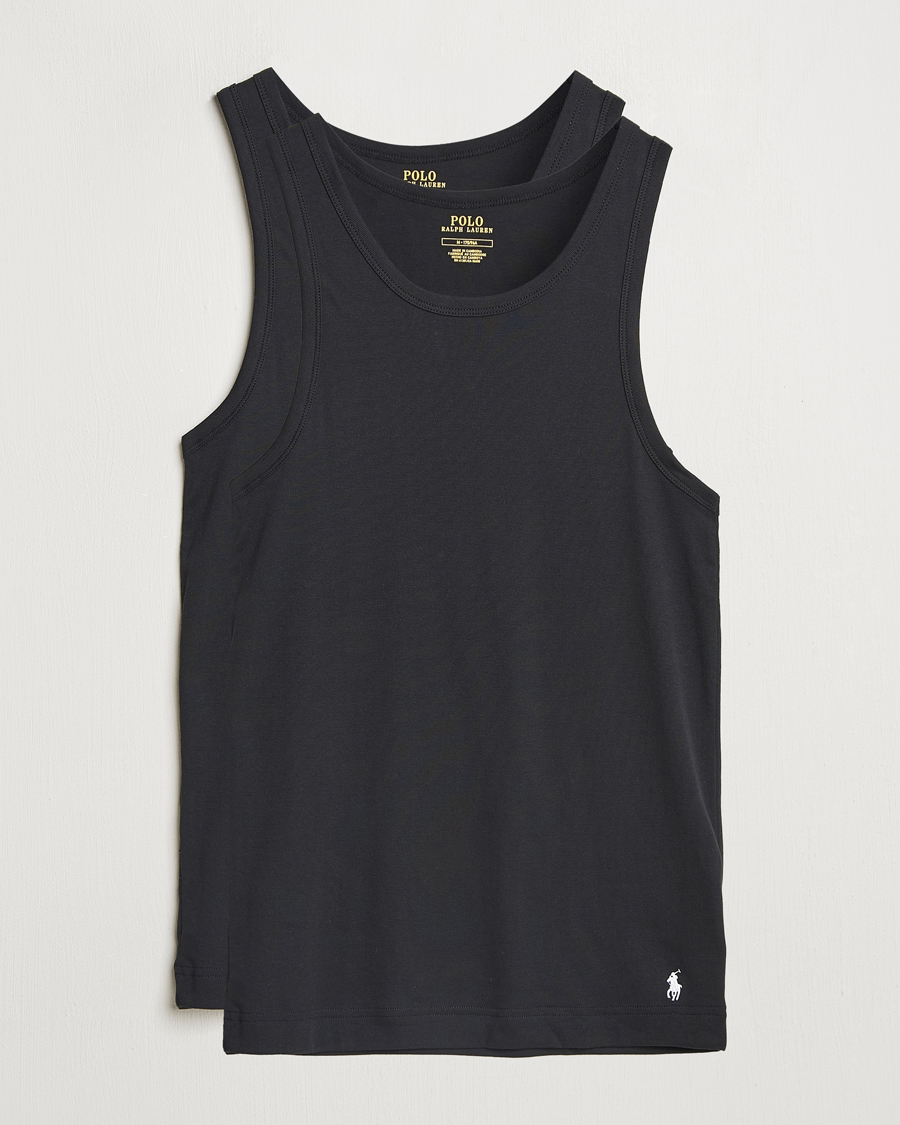 Men | T-Shirts | Polo Ralph Lauren | 2-Pack Classic Tank Top Black