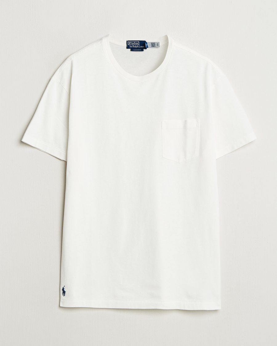 Men | T-Shirts | Polo Ralph Lauren | Washed Classic Fit Pocket Tee Deckwash White