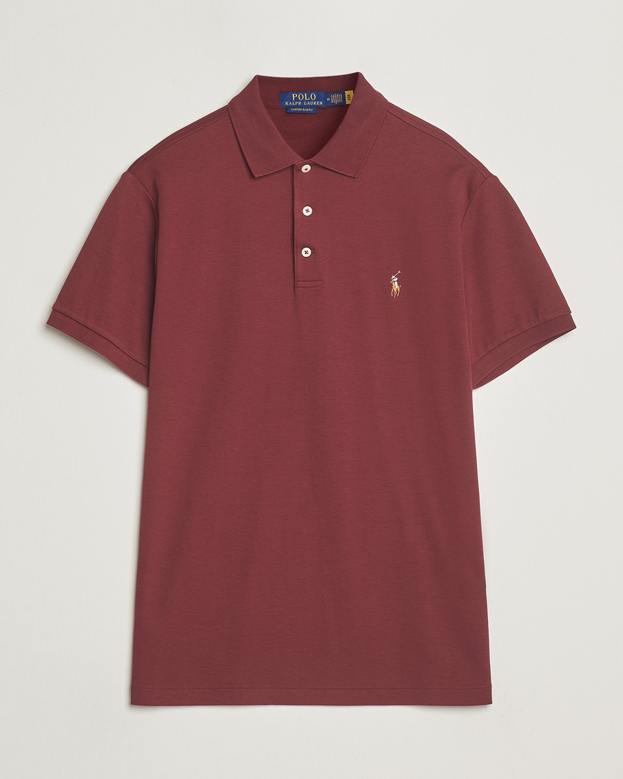 Men | Polo Shirts | Polo Ralph Lauren | Luxury Pima Cotton Polo Red Wine