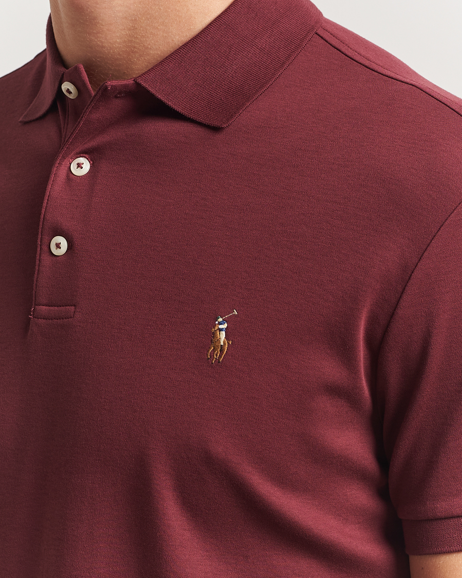 Men | Polo Shirts | Polo Ralph Lauren | Luxury Pima Cotton Polo Red Wine