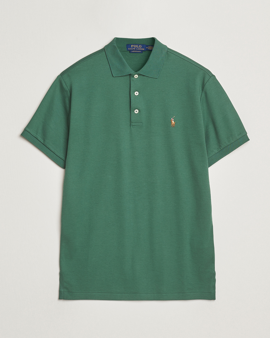 Men | Polo Shirts | Polo Ralph Lauren | Luxury Pima Cotton Polo Washed Forest