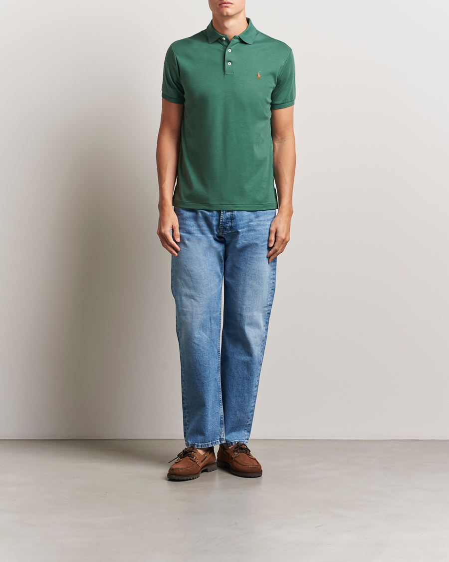 Men | Polo Shirts | Polo Ralph Lauren | Luxury Pima Cotton Polo Washed Forest
