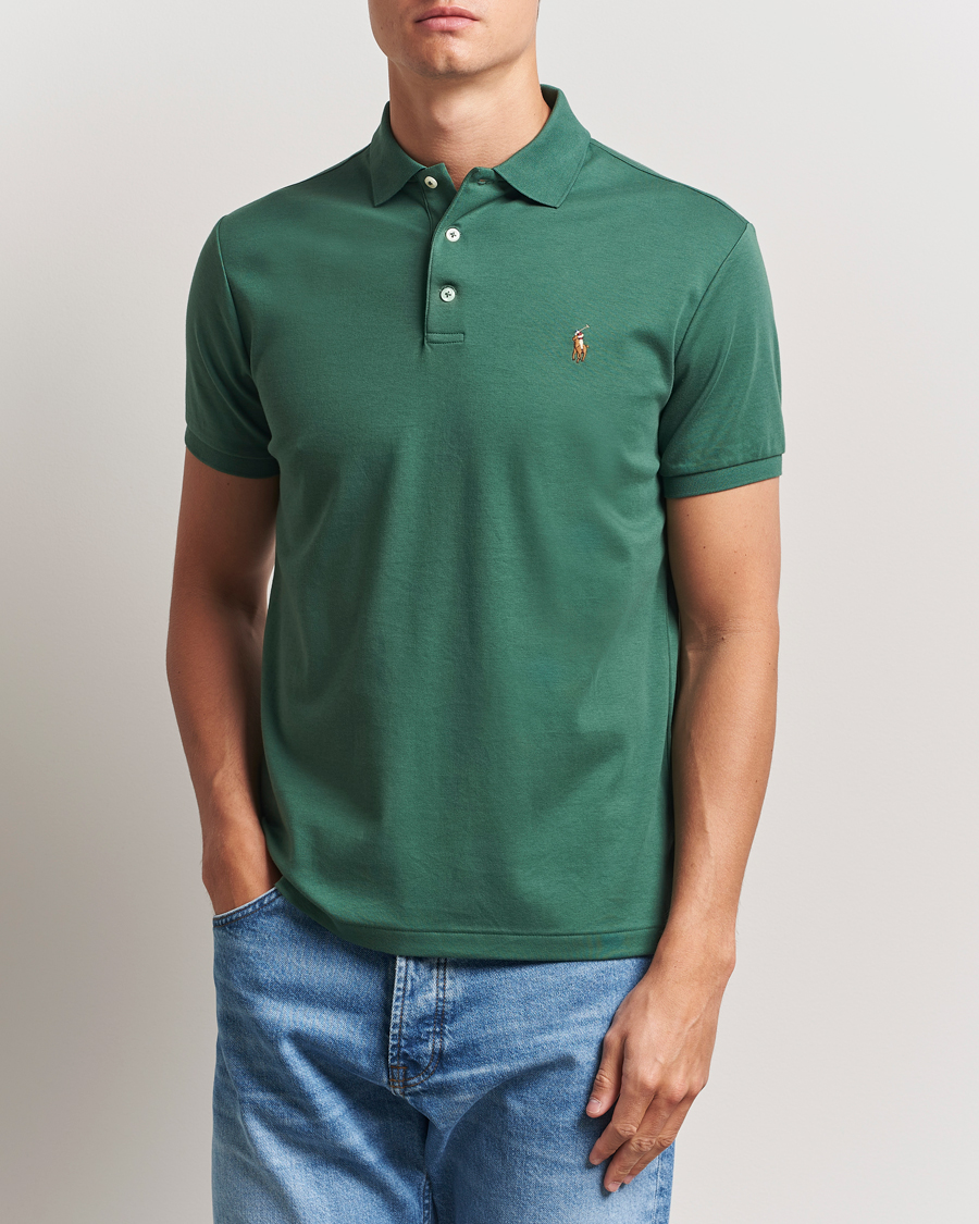 Men | Polo Shirts | Polo Ralph Lauren | Luxury Pima Cotton Polo Washed Forest