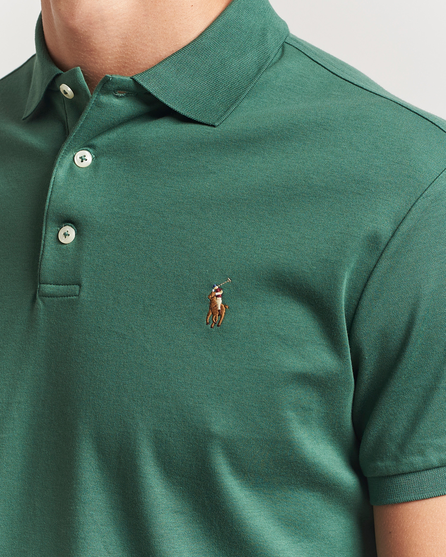 Men | Polo Shirts | Polo Ralph Lauren | Luxury Pima Cotton Polo Washed Forest