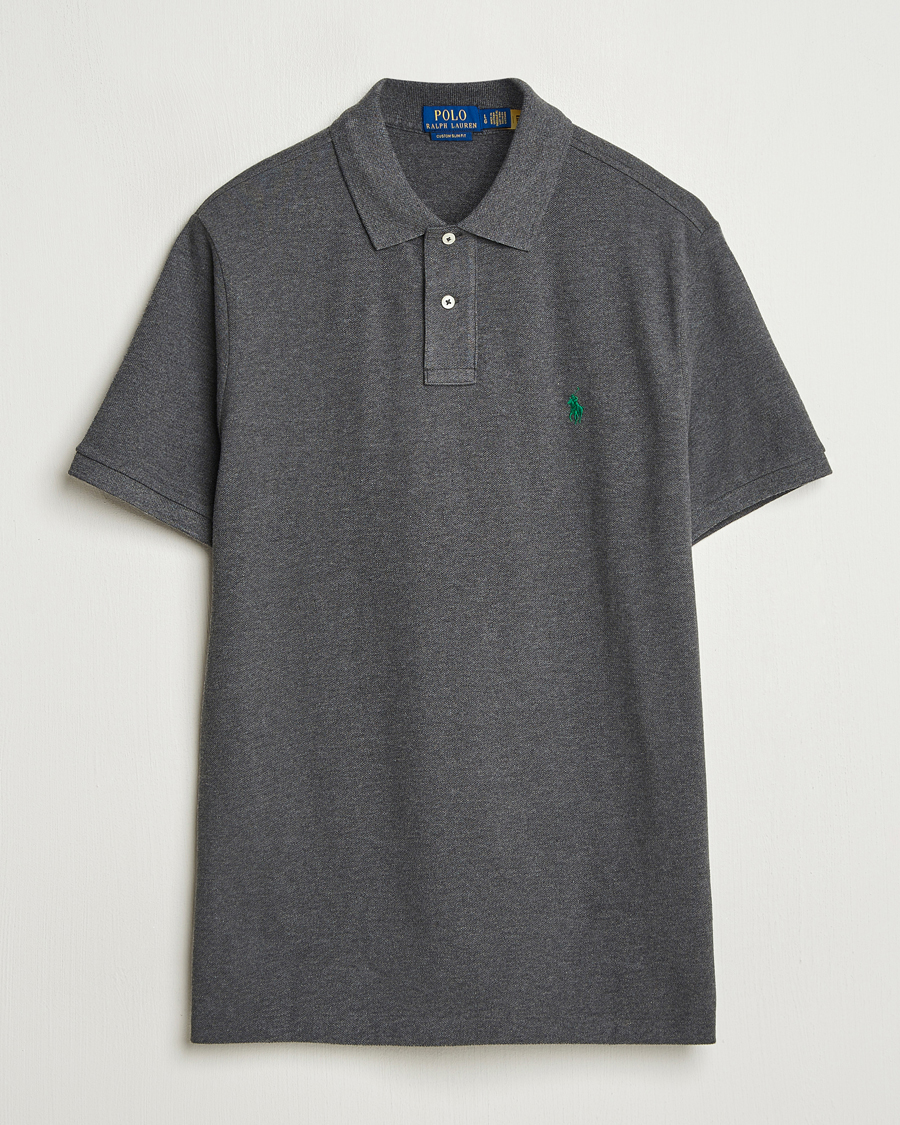 Men | Polo Shirts | Polo Ralph Lauren | Custom Slim Fit Polo Barclay Heather