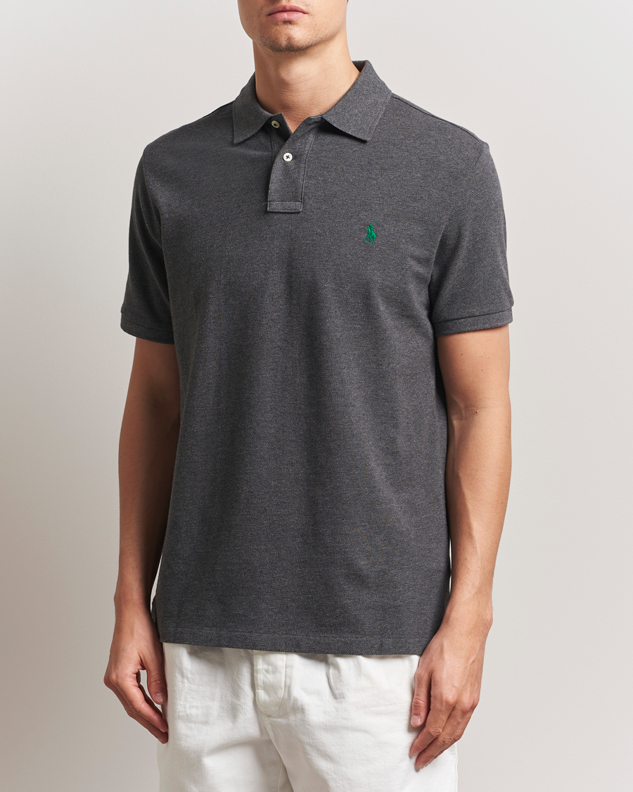 Men | Polo Shirts | Polo Ralph Lauren | Custom Slim Fit Polo Barclay Heather