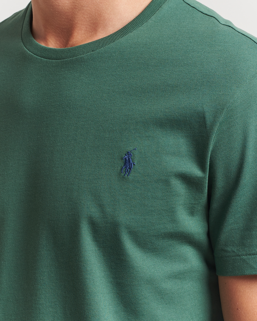 Men | T-Shirts | Polo Ralph Lauren | Custom Slim Fit Crew Neck T-Shirt Washed Forest