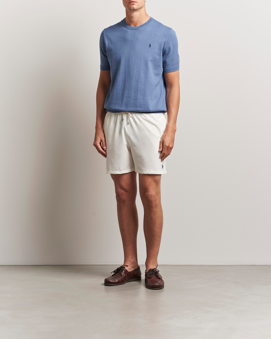 Men | Swimwear | Polo Ralph Lauren | Traveler Recycled Swimshorts Pale Cream