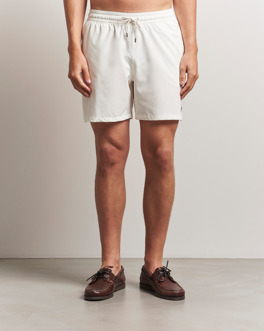 Men | Swimwear | Polo Ralph Lauren | Traveler Recycled Swimshorts Pale Cream