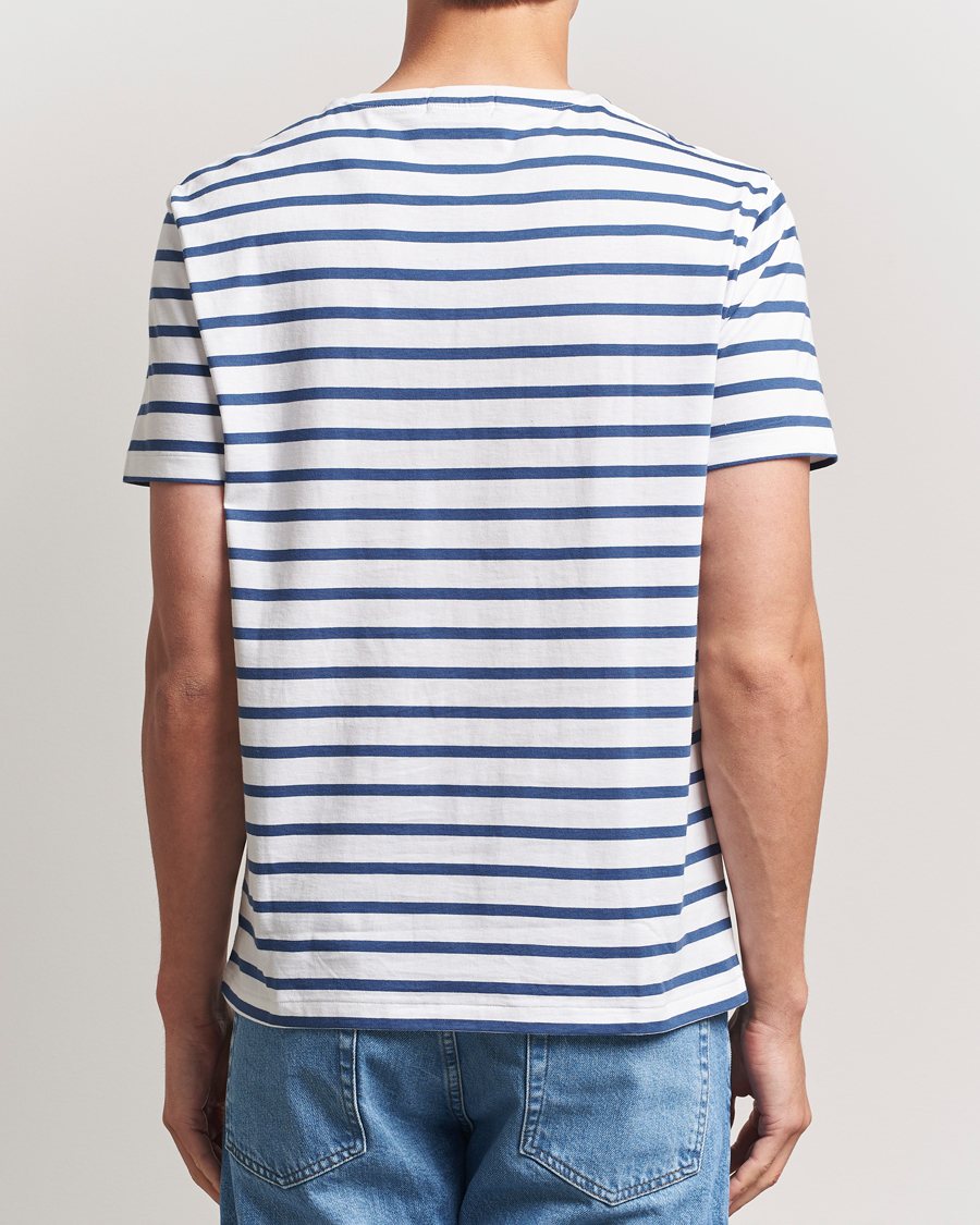 Men | T-Shirts | Polo Ralph Lauren | Custom Slim Fit Striped Tee White/Old Royal