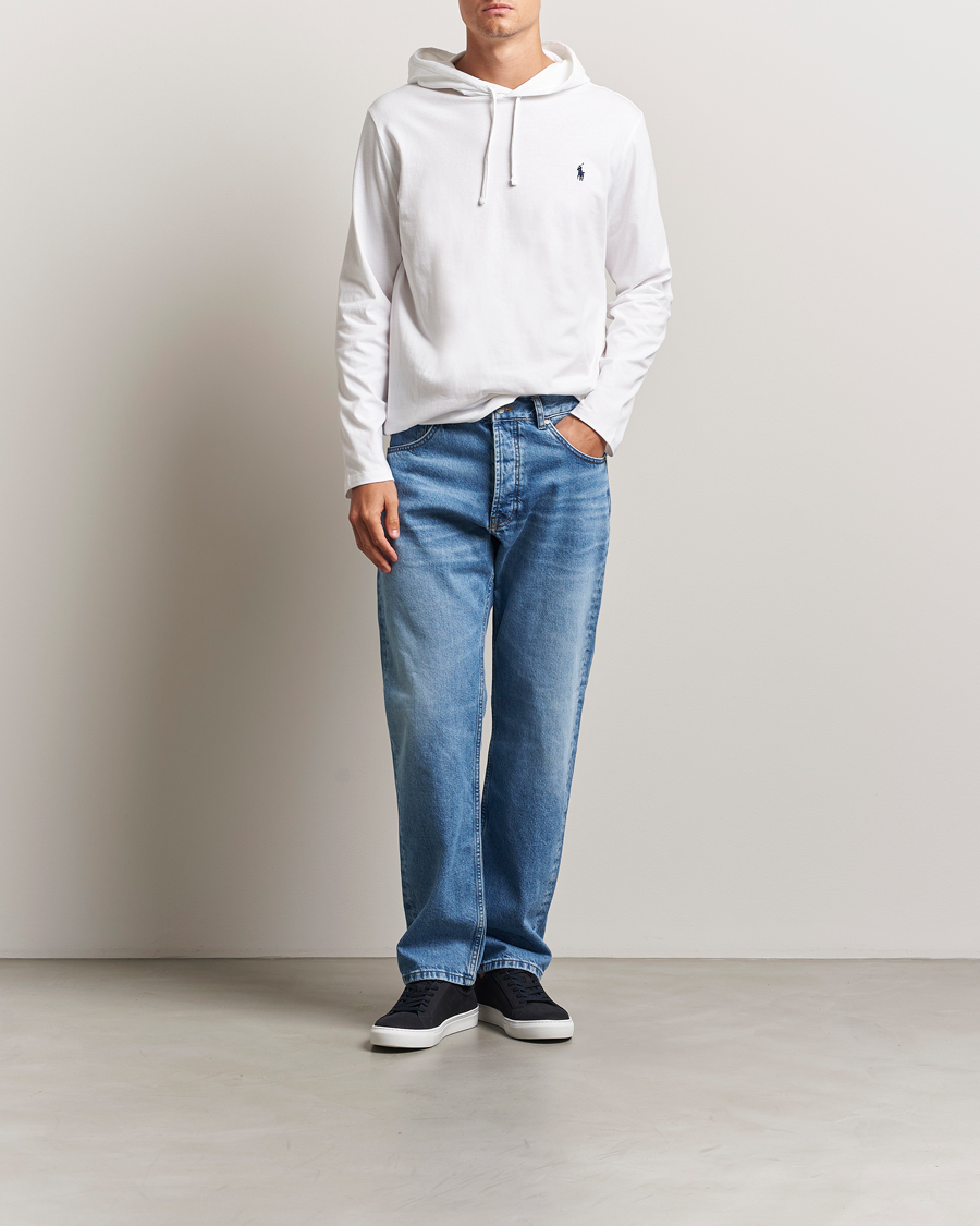 Men | T-Shirts | Polo Ralph Lauren | Long Sleeve Hooded T-Shirt White