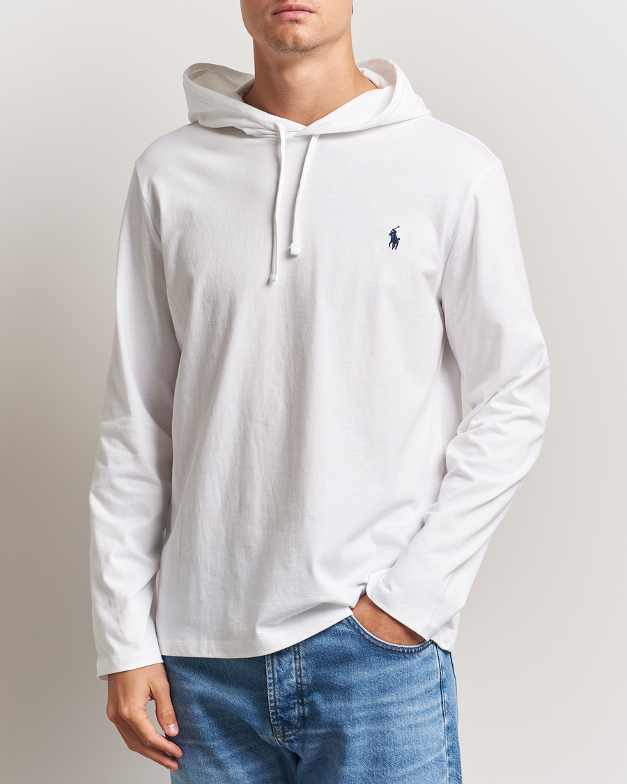 Men | T-Shirts | Polo Ralph Lauren | Long Sleeve Hooded T-Shirt White