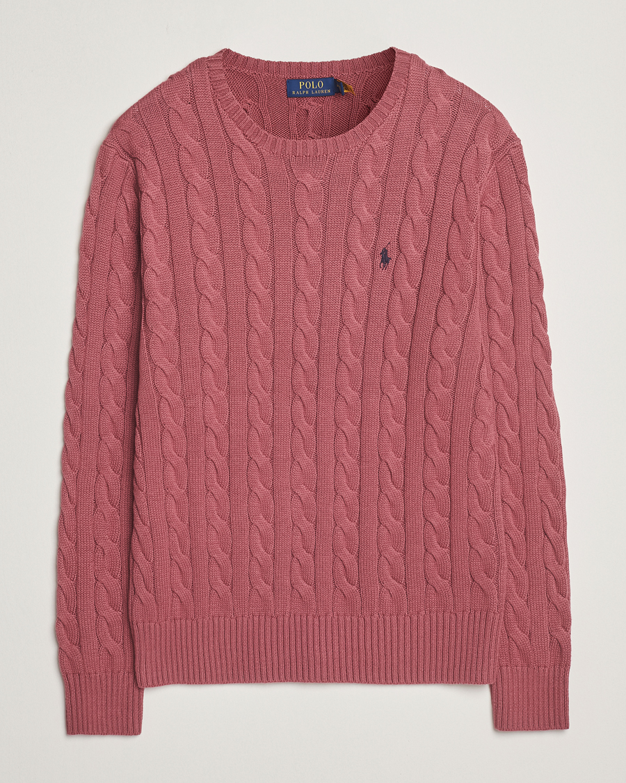 Men | Sweaters & Knitwear | Polo Ralph Lauren | Cotton Cable Pullover Prune Juice