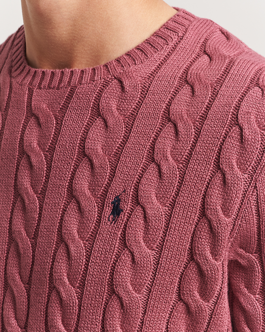Men | Sweaters & Knitwear | Polo Ralph Lauren | Cotton Cable Pullover Prune Juice