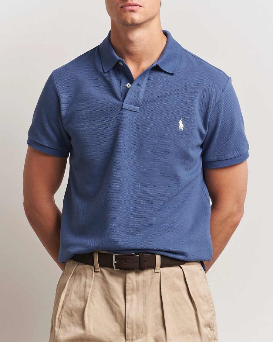 Men | Polo Shirts | Polo Ralph Lauren | Slim Fit Polo Earth Blue