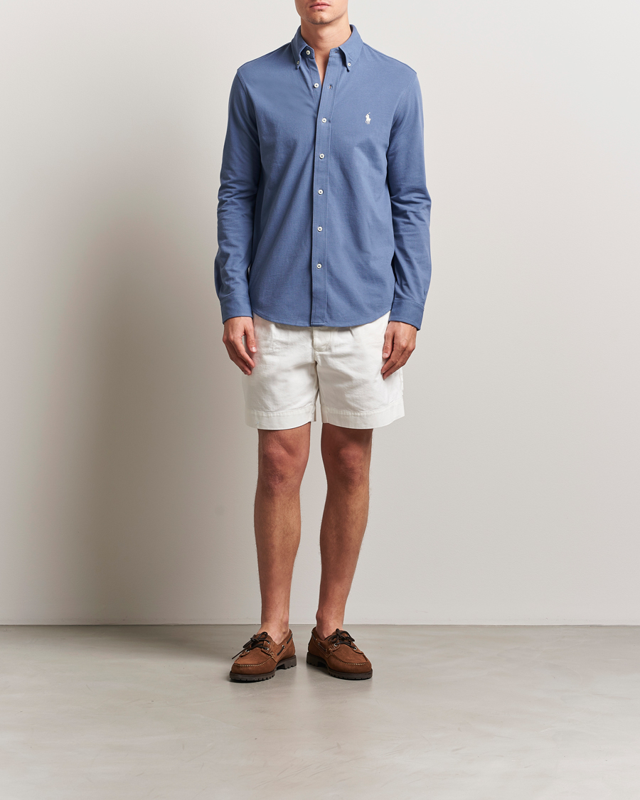 Men | Shirts | Polo Ralph Lauren | Featherweight Mesh Shirt Capri Blue