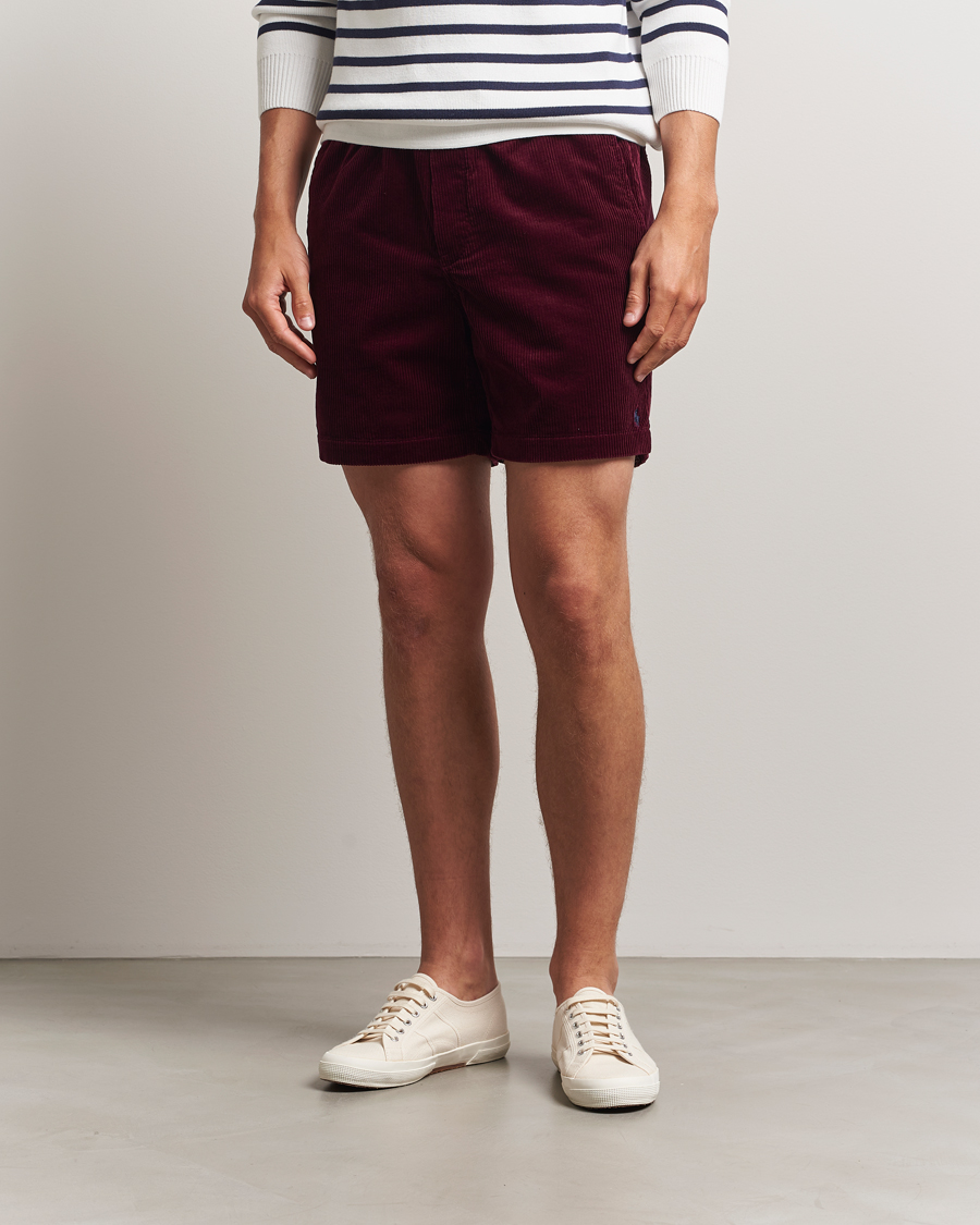 Men | Shorts | Polo Ralph Lauren | Prepster Corduroy Drawstring Shorts Ruby Red