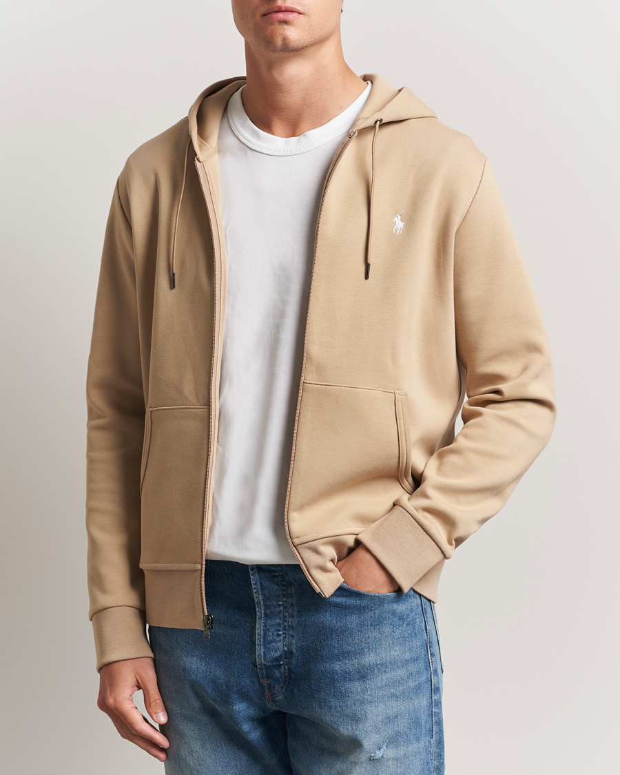 Men | Sweaters & Knitwear | Polo Ralph Lauren | Full-Zip Hoodie Vintage Khaki