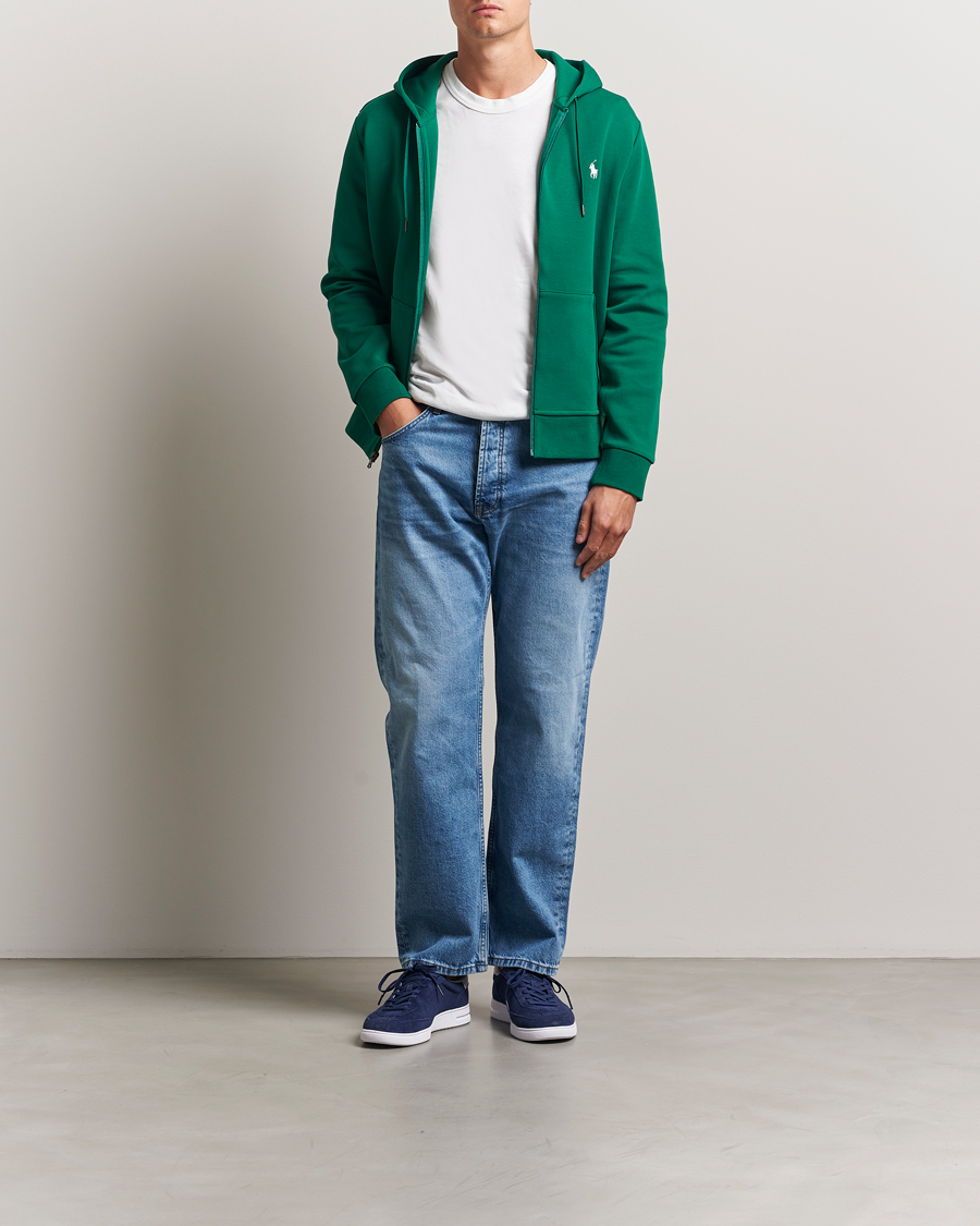 Men | Sweaters & Knitwear | Polo Ralph Lauren | Full-Zip Hoodie Tennis Green