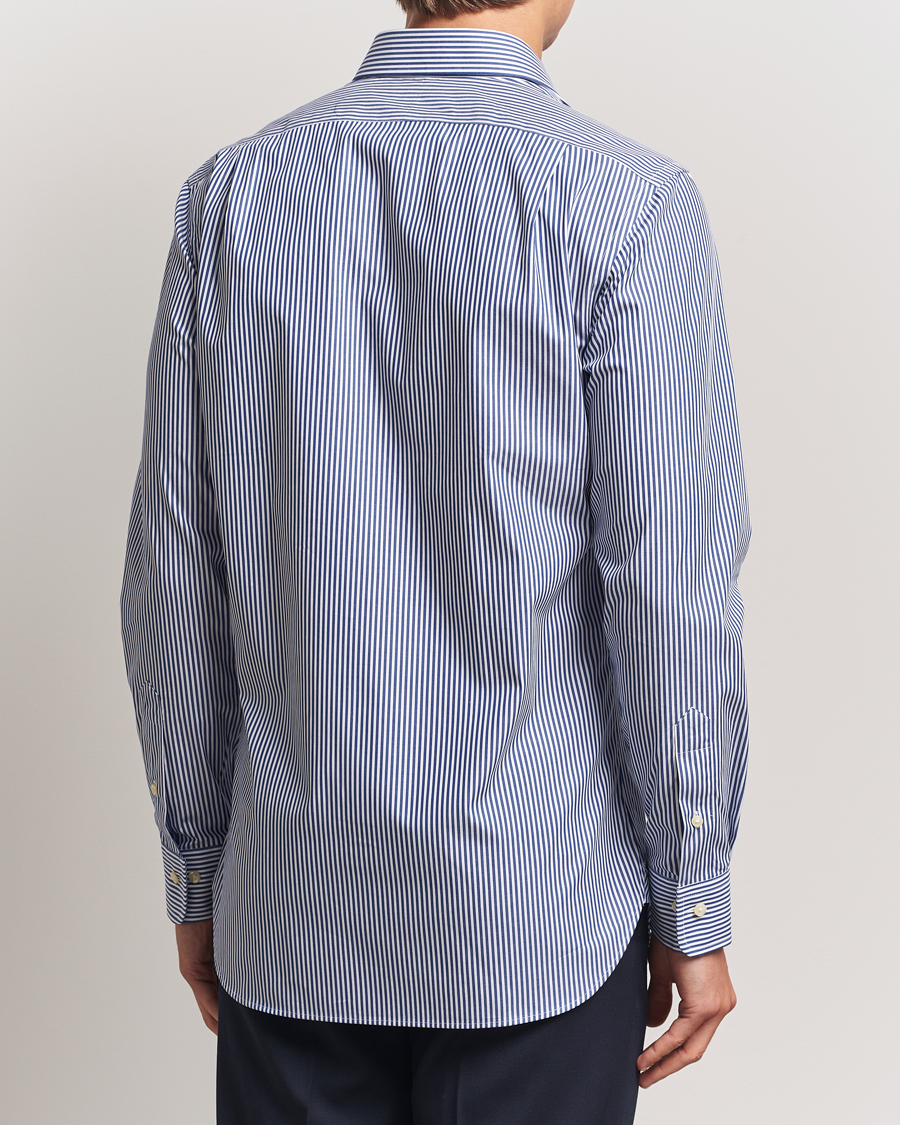 Men | Shirts | Polo Ralph Lauren | Slim Fit Stripe Dress Shirt Royal/White