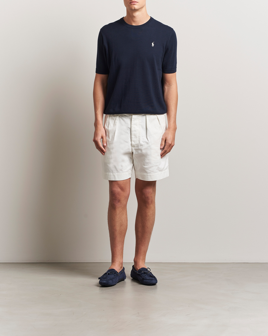 Men | T-Shirts | Polo Ralph Lauren | Knitted Short Sleeve Tee Hunter Navy