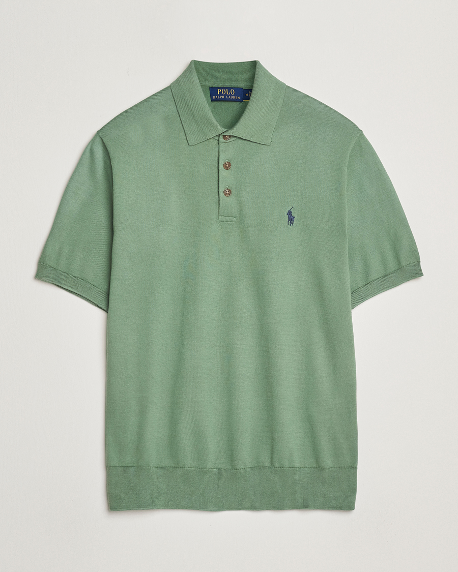 Men | Sweaters & Knitwear | Polo Ralph Lauren | Knitted Short Sleeve Polo Fatigue
