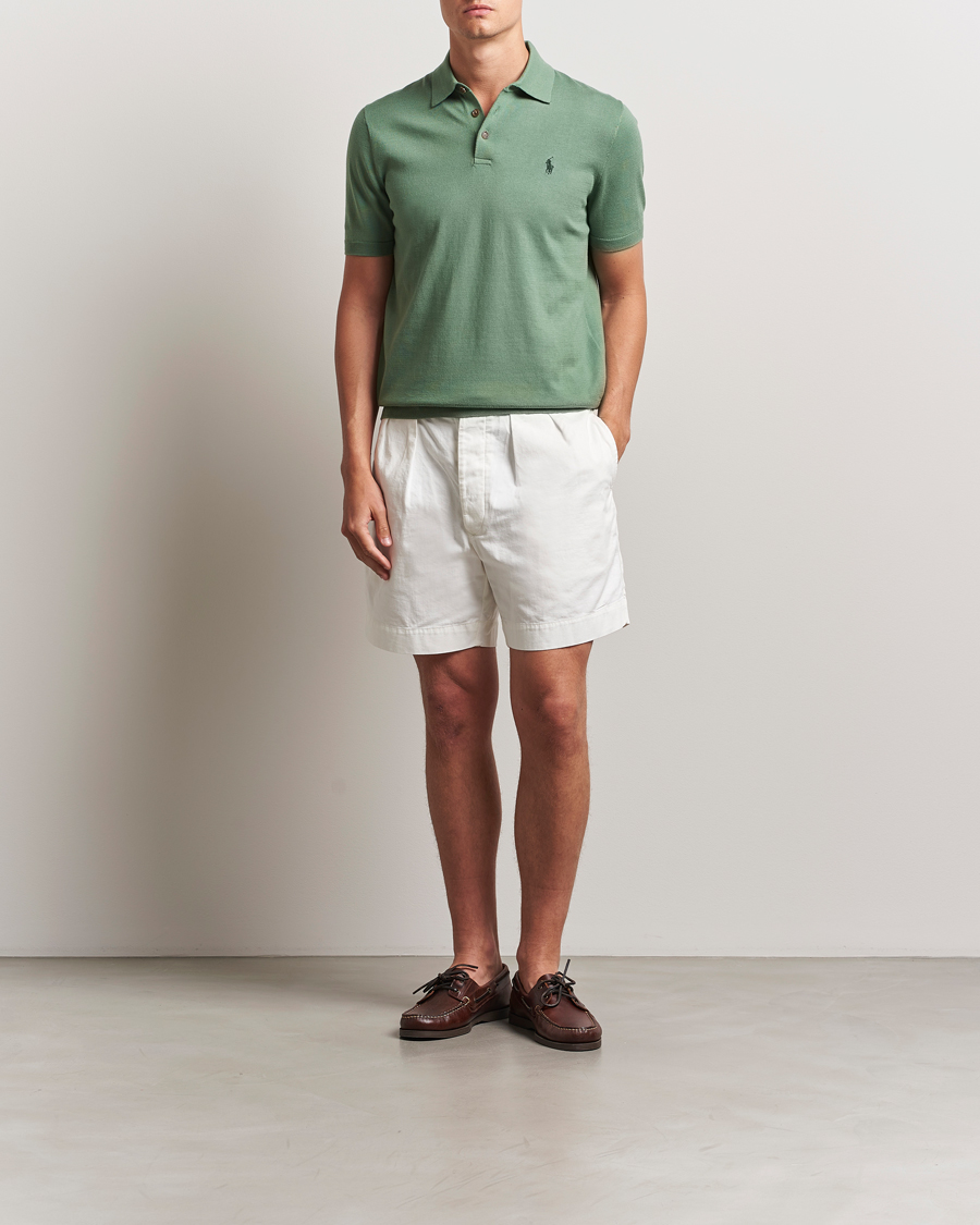 Men | Sweaters & Knitwear | Polo Ralph Lauren | Knitted Short Sleeve Polo Fatigue