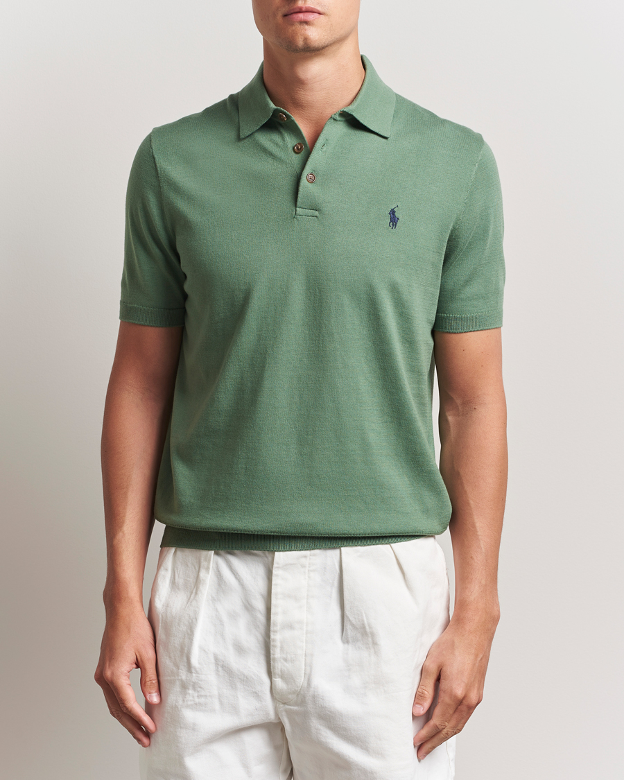 Men | Sweaters & Knitwear | Polo Ralph Lauren | Knitted Short Sleeve Polo Fatigue